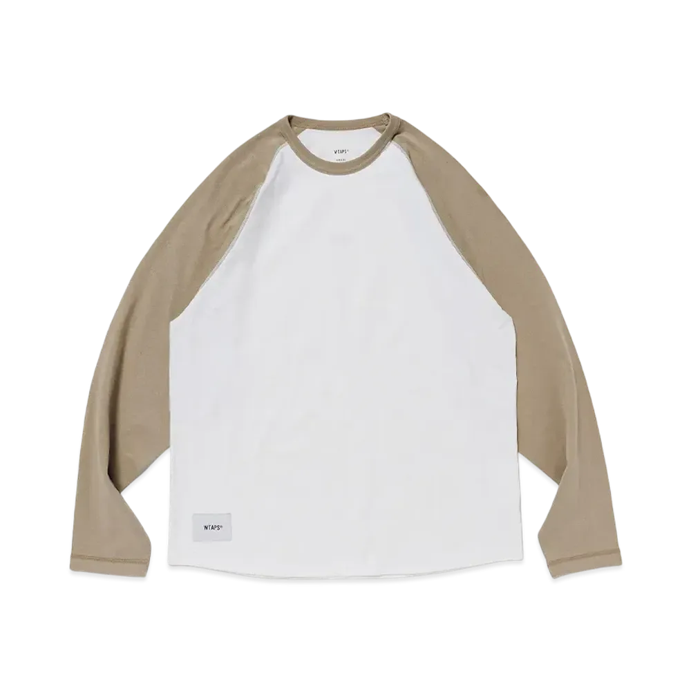 WTAPS Ian / LS / Cotton "Beige/White"
