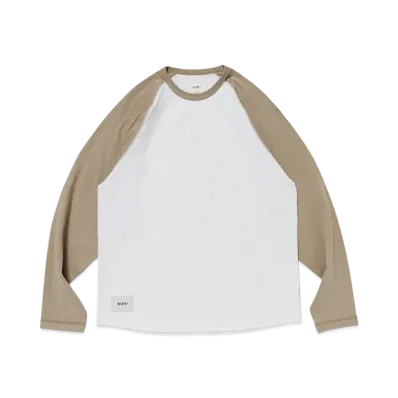 WTAPS Ian / LS / Cotton "Beige/White"