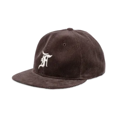 NEW ERA x FEAR OF GOD ESSENTIALS 59Fifty Corduroy F Logo Walnut Kelly Green Undervisor "Walnut"