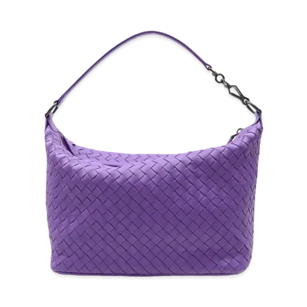 Bottega Veneta Lambskin Hand Bag "Purple"