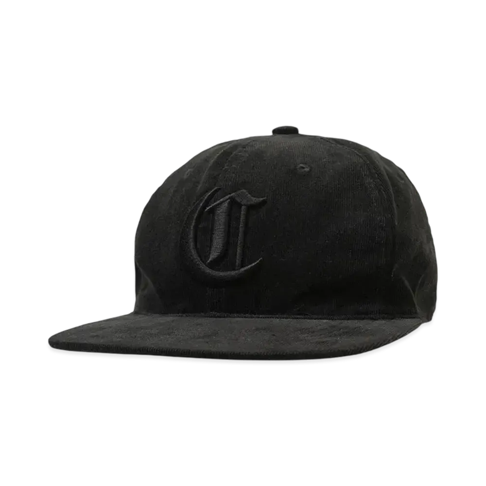 COOTIE PRODUCTIONS Corduroy 6 Panel Cap "BLACK X BLACK"