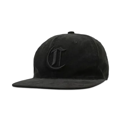 COOTIE PRODUCTIONS Corduroy 6 Panel Cap "BLACK X BLACK"