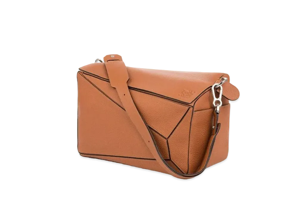 LOEWE Xl Puzzle Bag In Grained Calfskin "Tan"