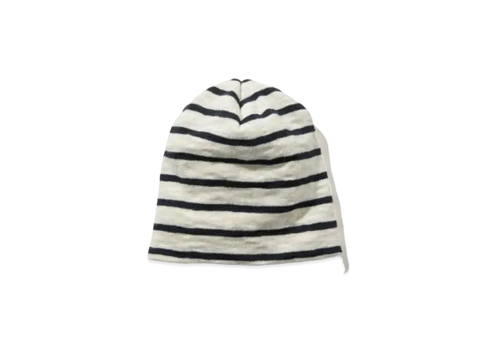 THE REAL McCOY'S COTTON MARINE STRIPE KNIT CAP "White"