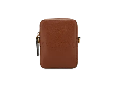 Valentino Valentino Garavani Identity Leather Crossbody Bag Small "Saddle Brown"