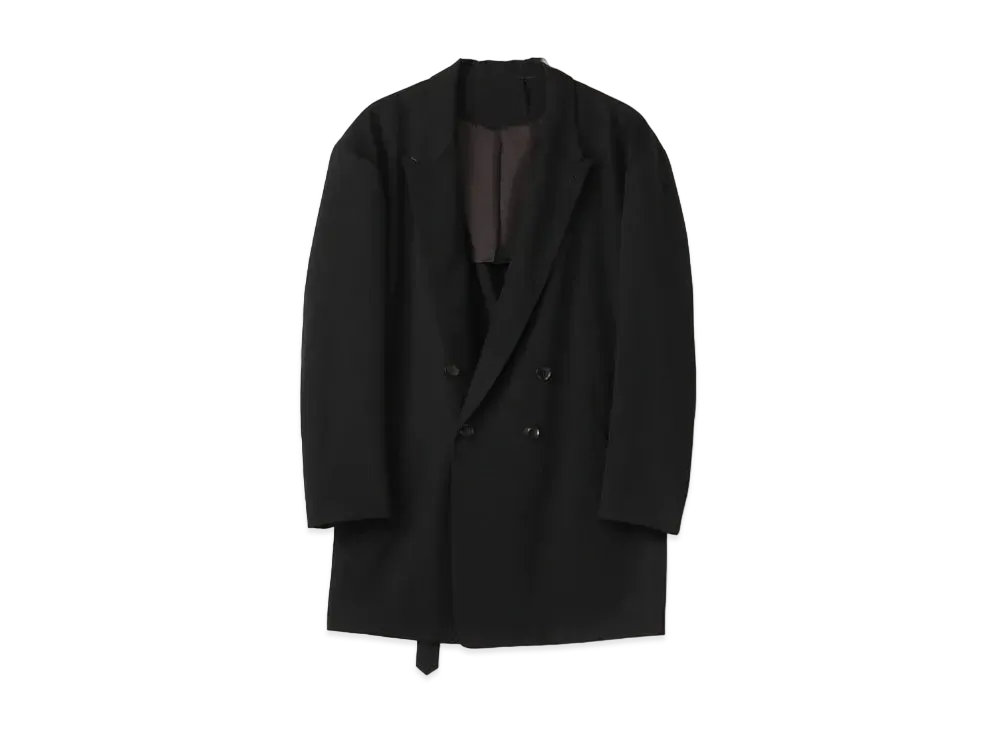 Yohji Yamamoto Y's WOOL GABARDINE BIG TAILORED "Black"