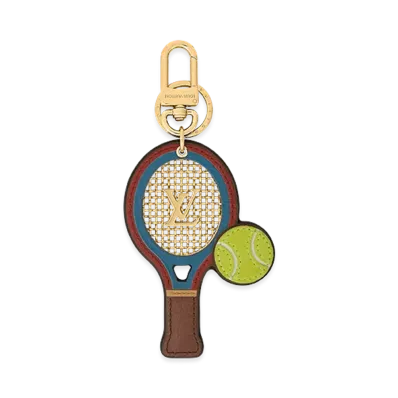 Louis Vuitton Key Holder & Bag Charm LV Tennis Racket "Blue"