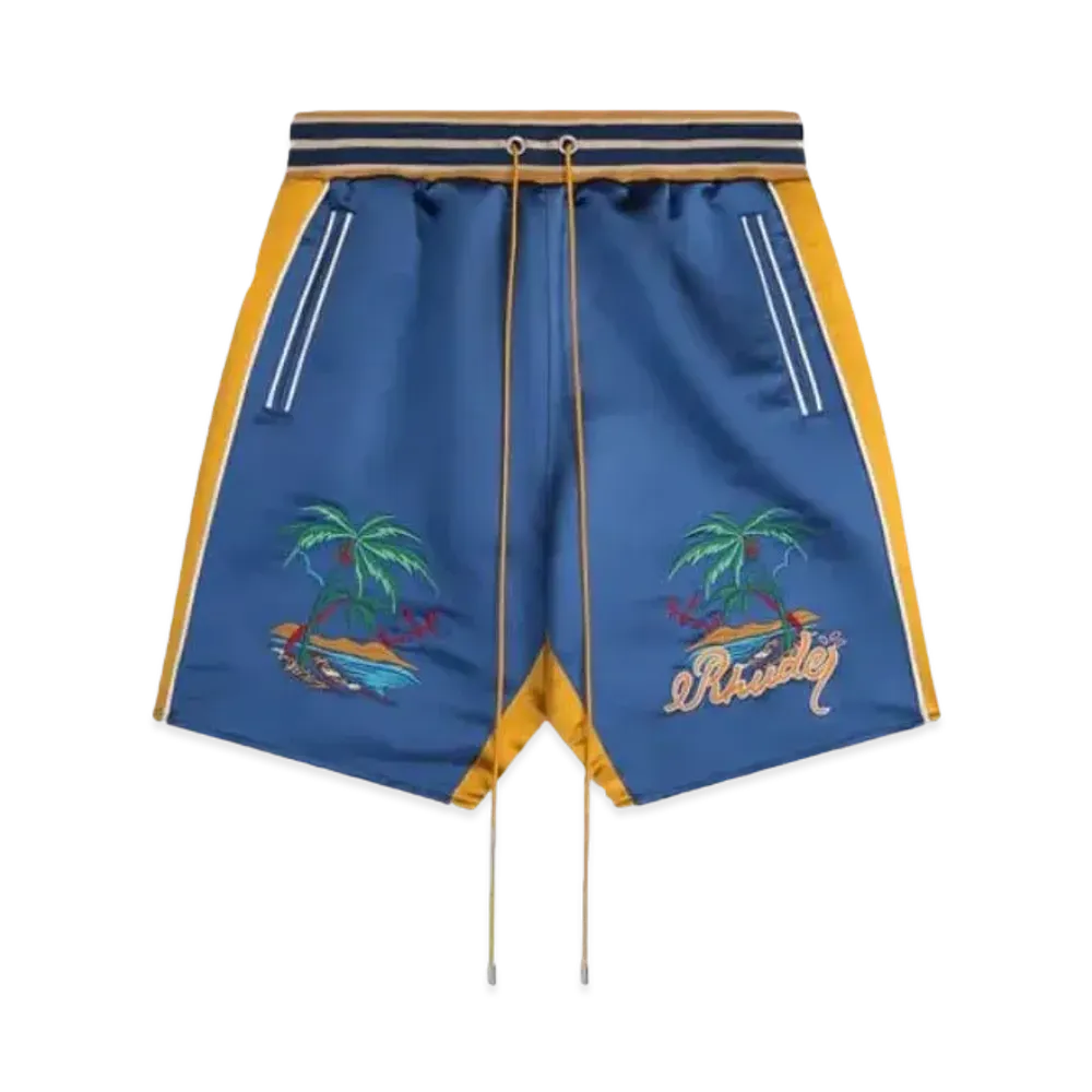 RHUDE Palm Eagles Souvenier Shorts "Navy"