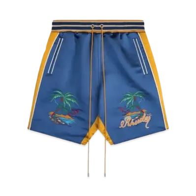 RHUDE Palm Eagles Souvenier Shorts "Navy"