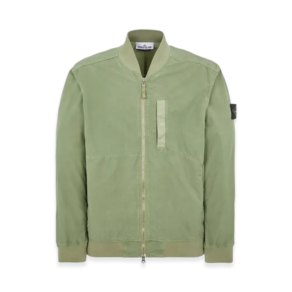 Stone Island 42629 Cupro Cotton Twill TC Jacket - 23SS "Sage Green"