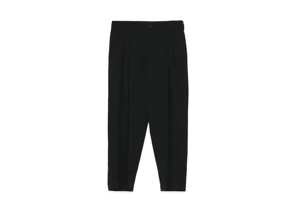 Yohji Yamamoto Pour Homme W/GABARDINE 2TUCK PANTS "Black"