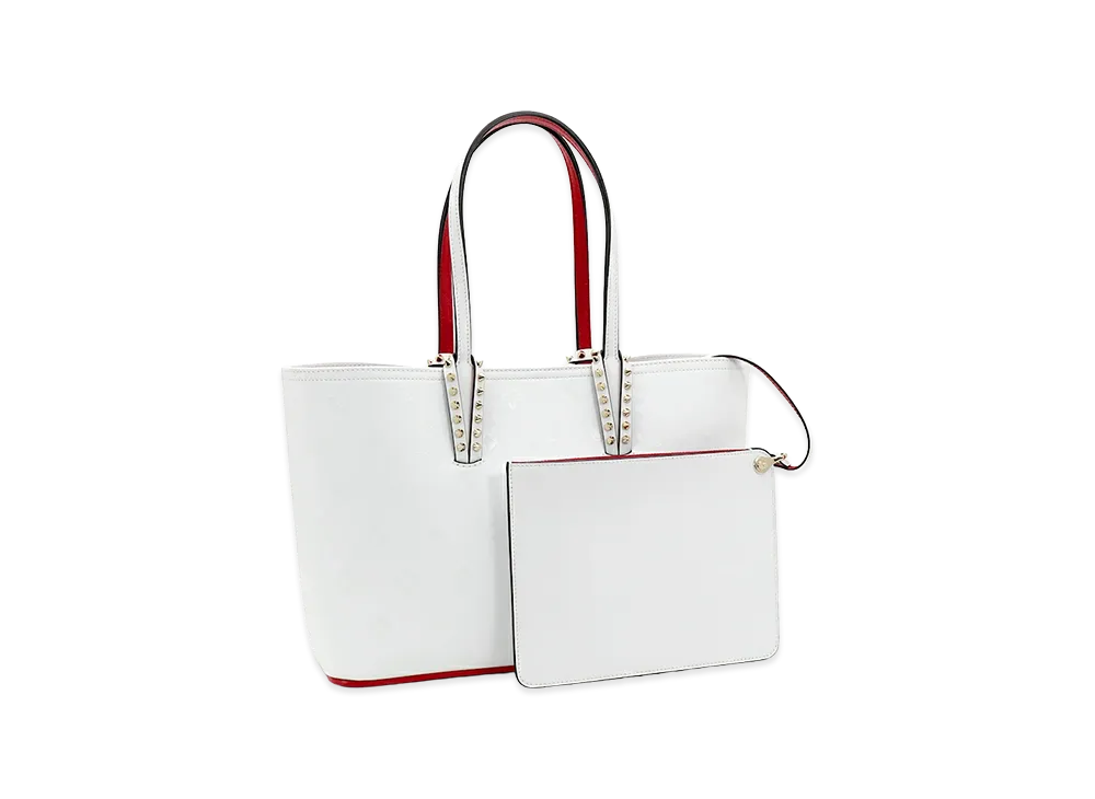 Christian Louboutin Women's Cabata Small Tote Bag "Bianco"