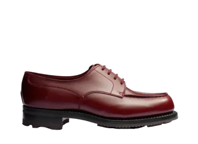 J.M.Weston Women's Golf Derby #141 D Box Calf "Toucan Burgundy" 12351281411A-derby All Terrain Rubber Sole