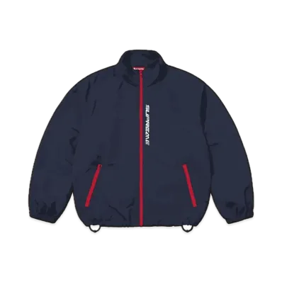 Supreme Contrast Zip Track Jacket "Navy"