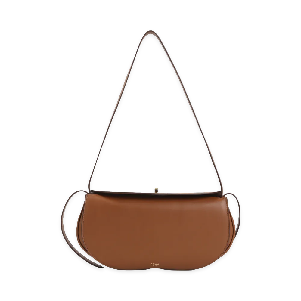 CELINE Tan New Hot Dog Shoulder Bag "Brown"