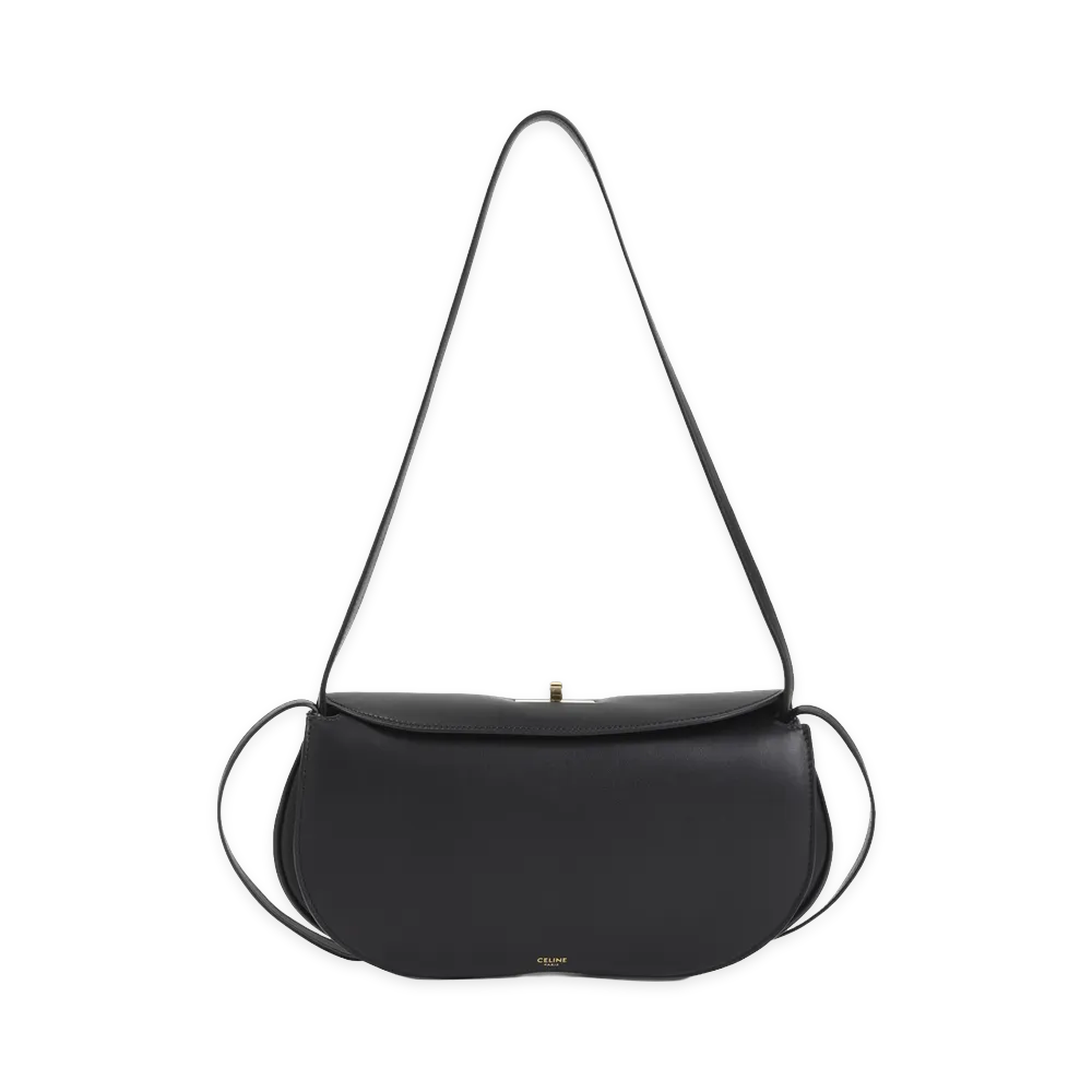 CELINE New Turnlock Shoulder Bag "Black"