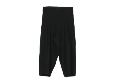 Yohji Yamamoto Pour Homme W/GABARDINE 3TUCK WIDE PANTS "Black"