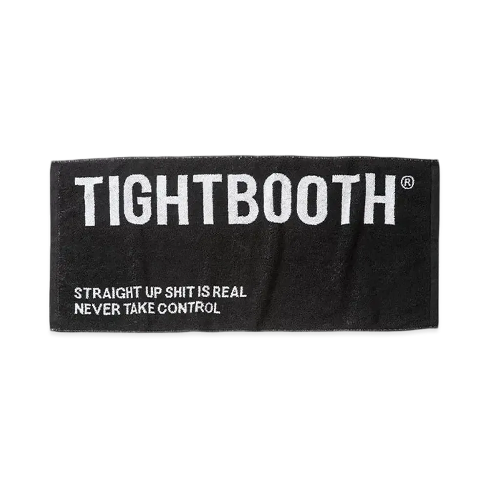 TIGHTBOOTH Label Logo Face Towel "Black"