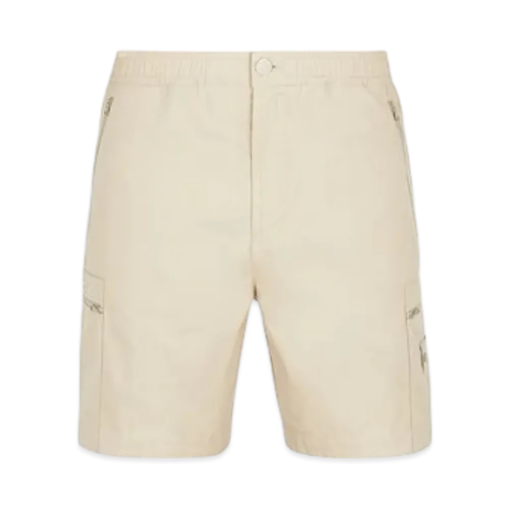Stone Island L07F1 Weatherproof Cotton Canvas Ghost Piece Cargo Bermuda Shorts - 24SS "Off White"