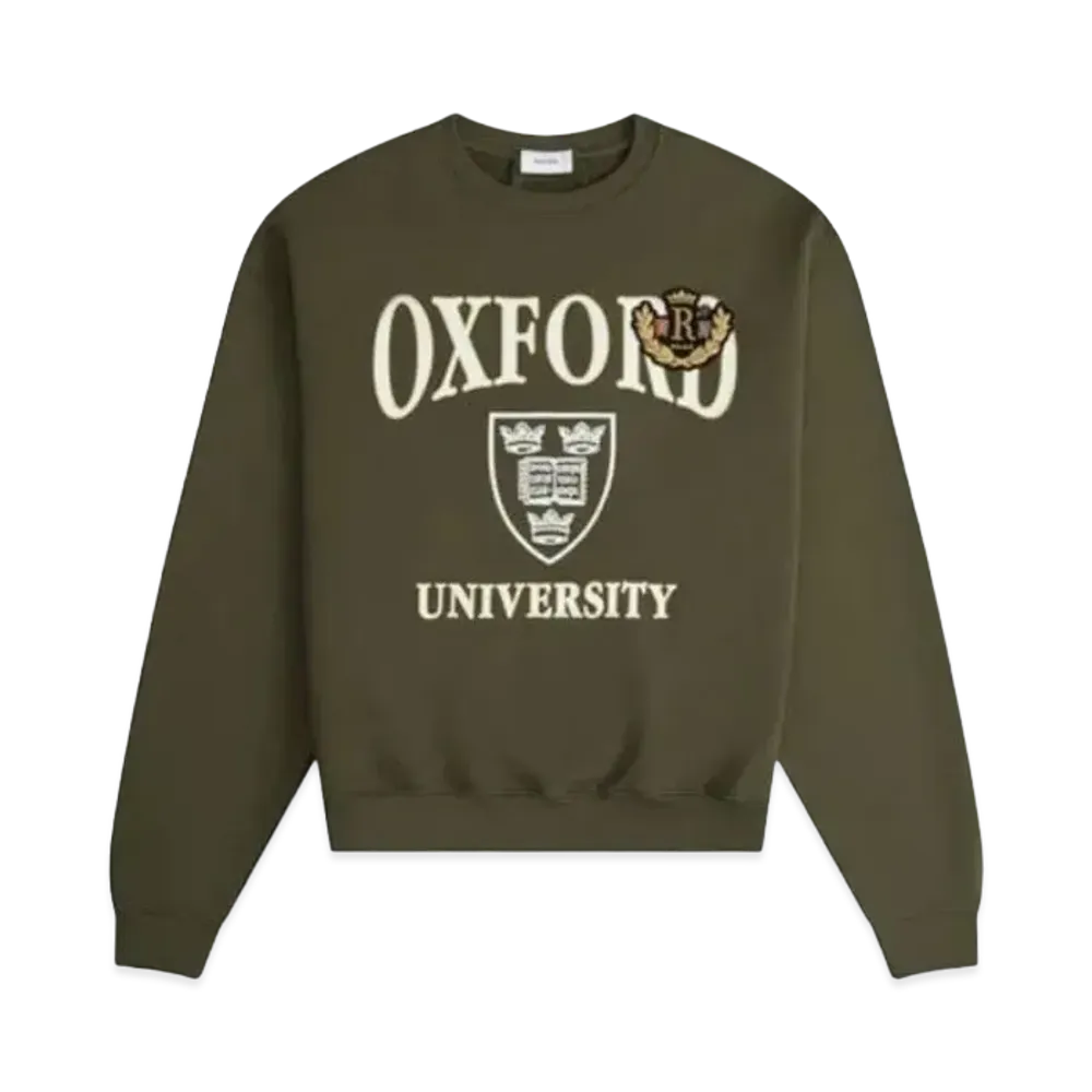 RHUDE Oxford Crewneck "Green"