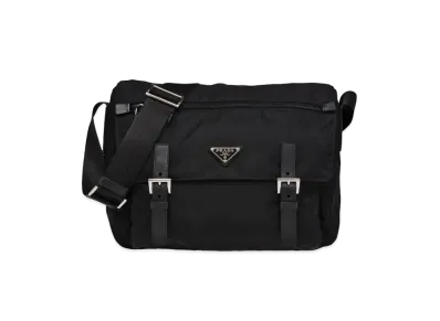 PRADA Nylon Shoulder Bag "Black"