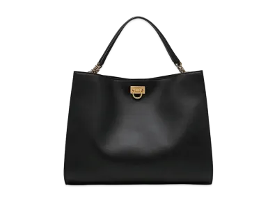 Salvatore Ferragamo Trifolio Tote Bag "Black"