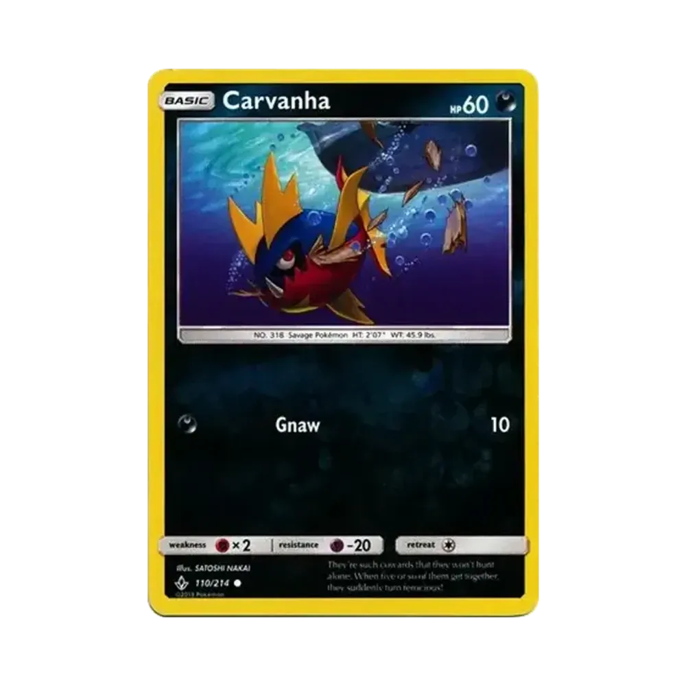 キバニア C :リバースホロ [110/214]【英語版】(サン&ムーン「アンブローケンバンズ」)
