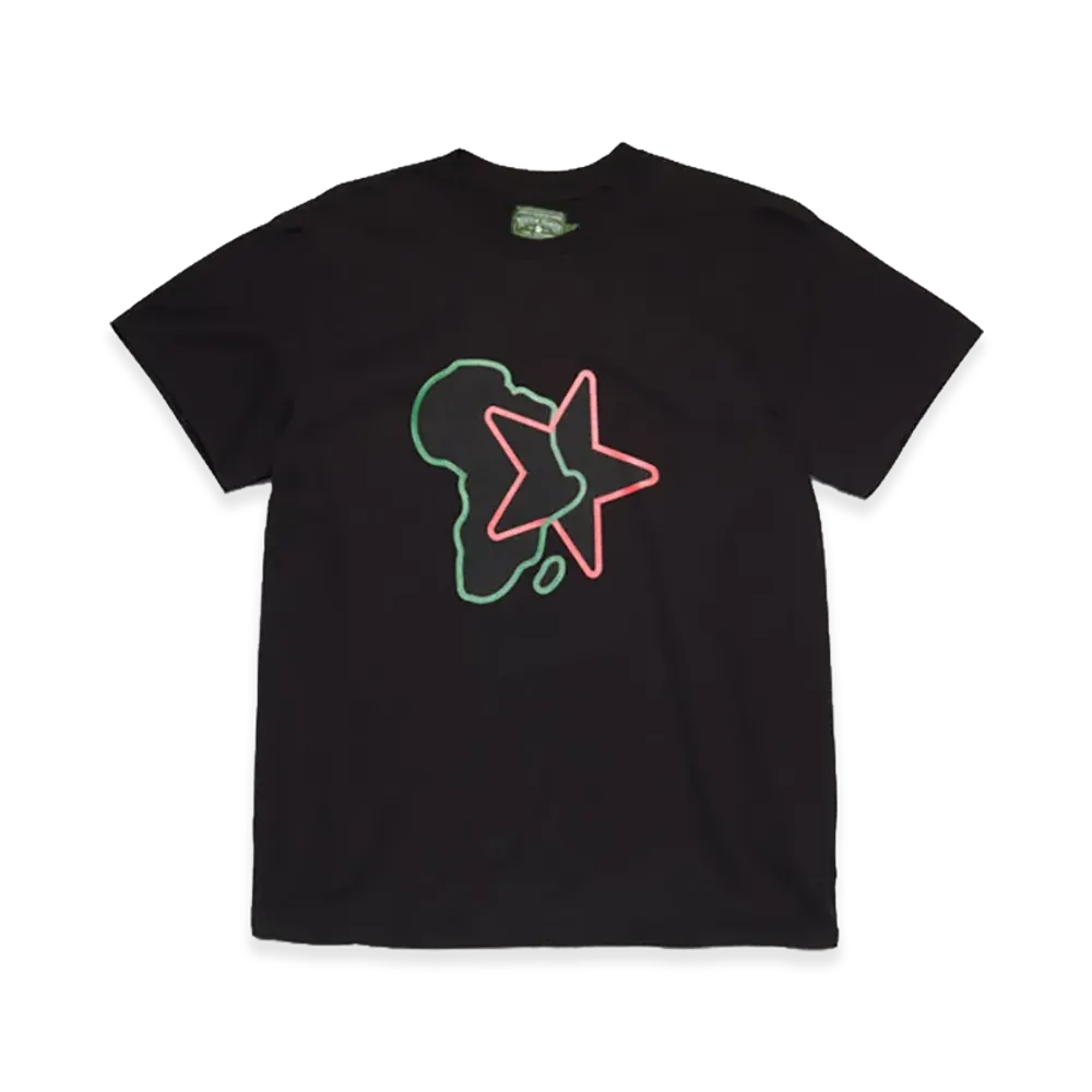 DENIM TEARS Pan-African Star Tee "Black"