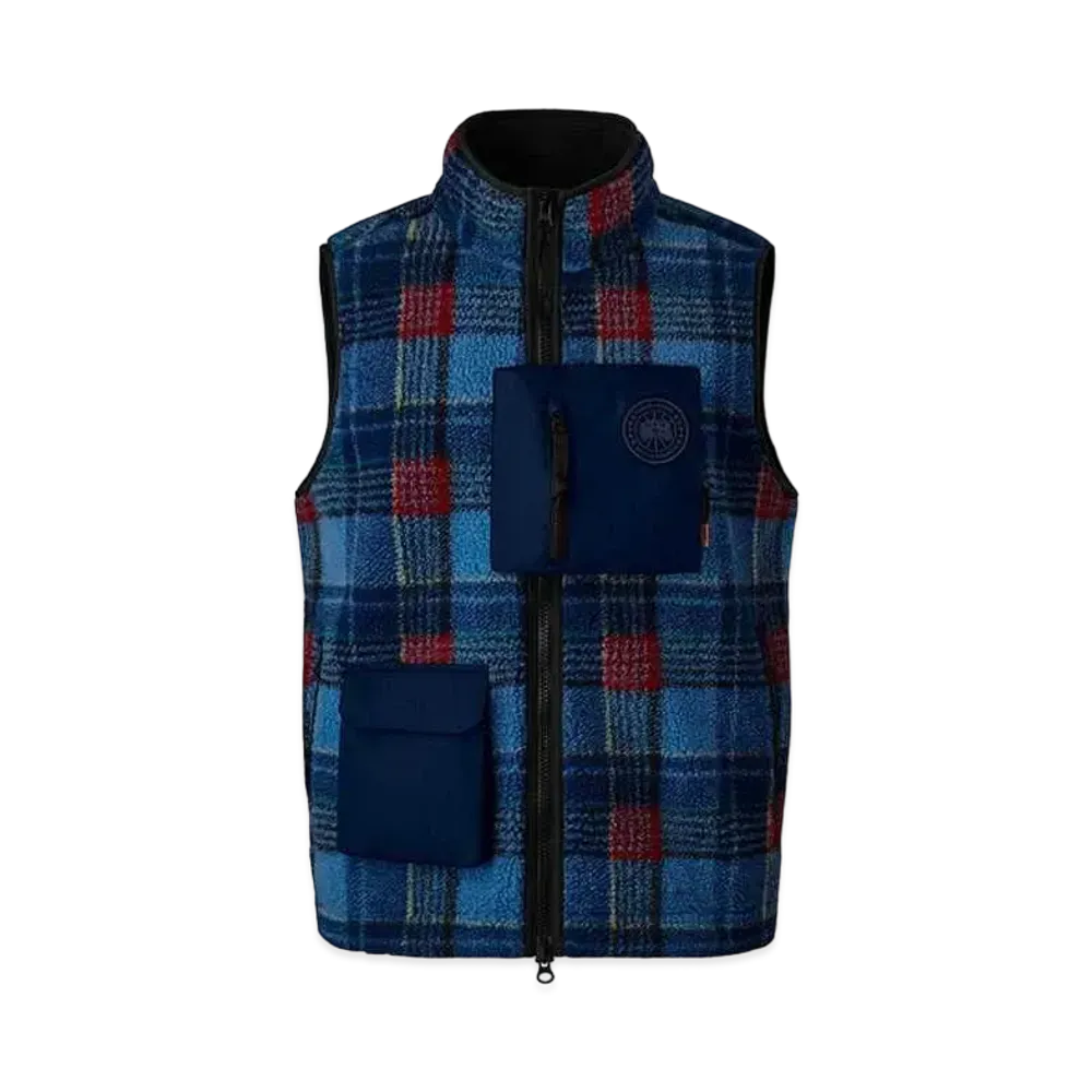 UNION x CANADA GOOSE x NBA Legion Fleece Vest "Legacy Tartan Blue"