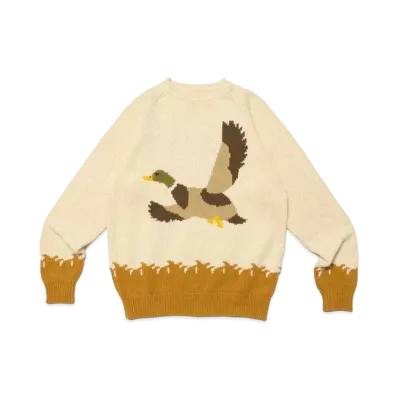 HUMAN MADE Duck Knit Sweater "Beige"