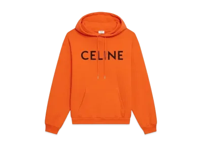 CELINE Loose Sweatshirt / Cotton "Orange/Black"