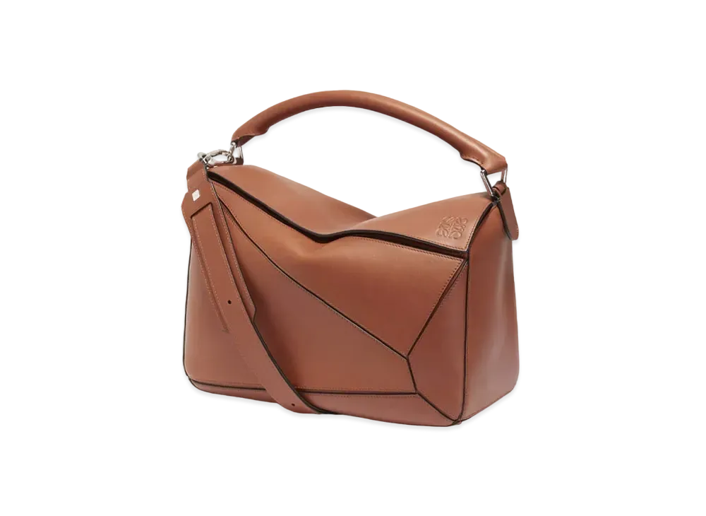 LOEWE Large Puzzle Bag In Natural Calfskin "Rust Color"