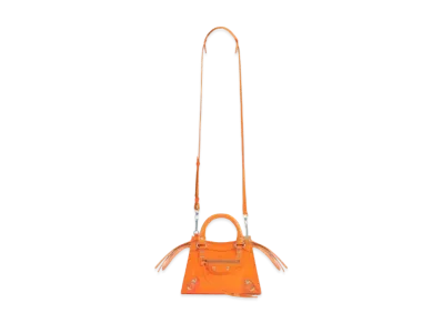 BALENCIAGA Women's Neo Classic Mini Top Handle Bag "Orange"