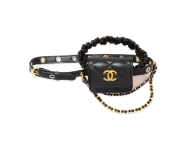 CHANEL Airpods Pro Case Goat Skin "Black"