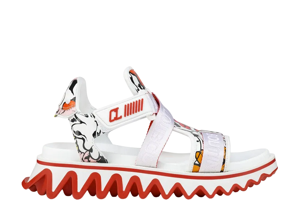 Christian Louboutin Summer Loubishark Sandals Shun Sudo x Christian Louboutin Exclusive Capsule Collection "White"