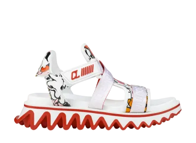 Christian Louboutin Summer Loubishark Sandals Shun Sudo x Christian Louboutin Exclusive Capsule Collection "White"