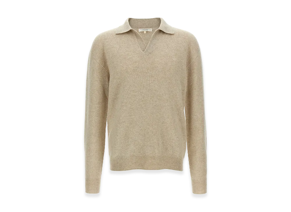 The Row 'Leach' Polo Shirt "Beige"