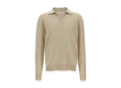 The Row 'Leach' Polo Shirt "Beige"