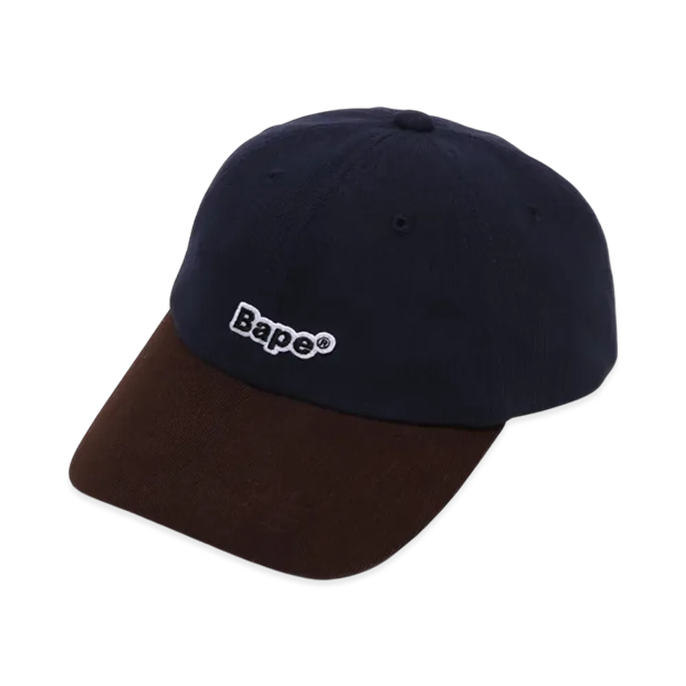 A BATHING APE Bape Corduroy Panel Cap "Navy"