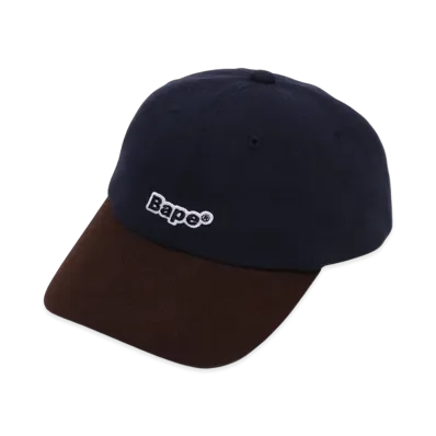 A BATHING APE Bape Corduroy Panel Cap "Navy"