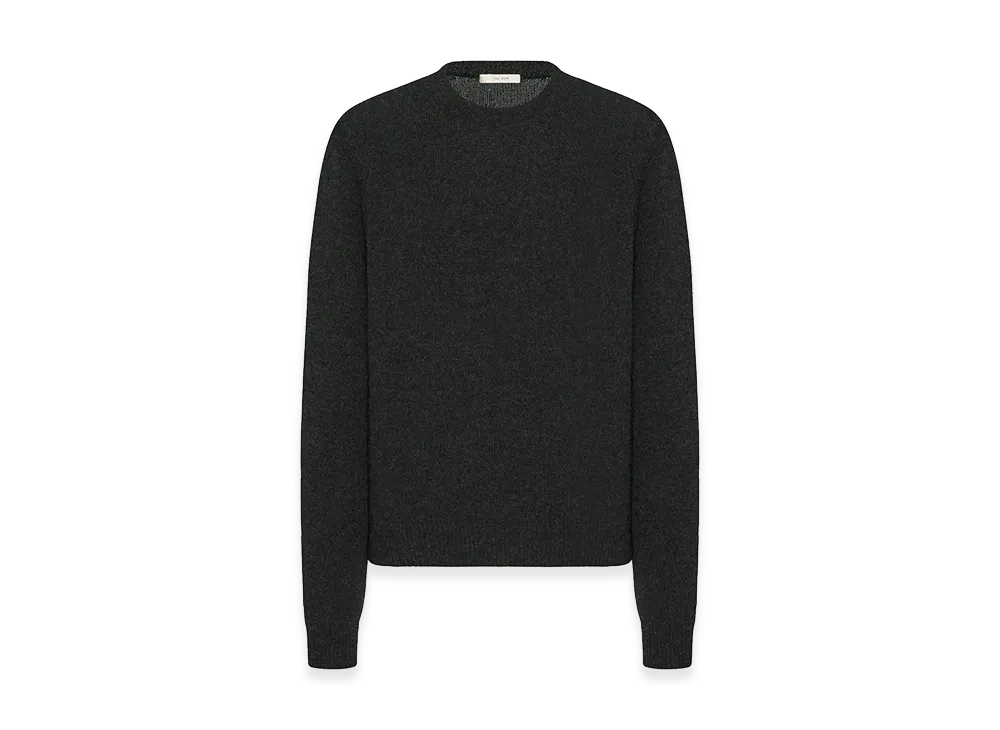 The Row Varly Cashmere Sweater "Charcoal Melange"