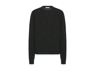 The Row Varly Cashmere Sweater "Charcoal Melange"