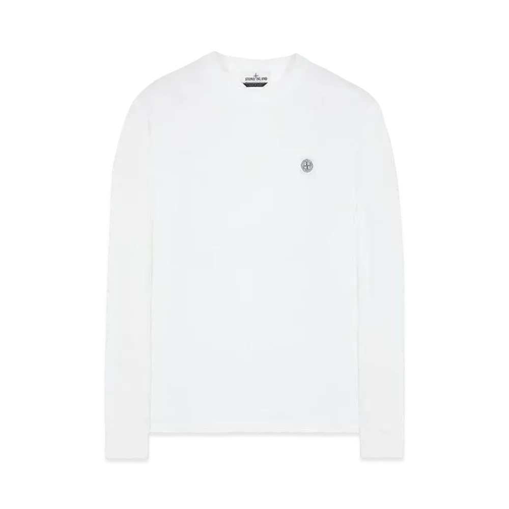 Stone Island 21842 COTTON JERSEY 20/1 'FISSATO' EFFECT_SLIM FIT "White"