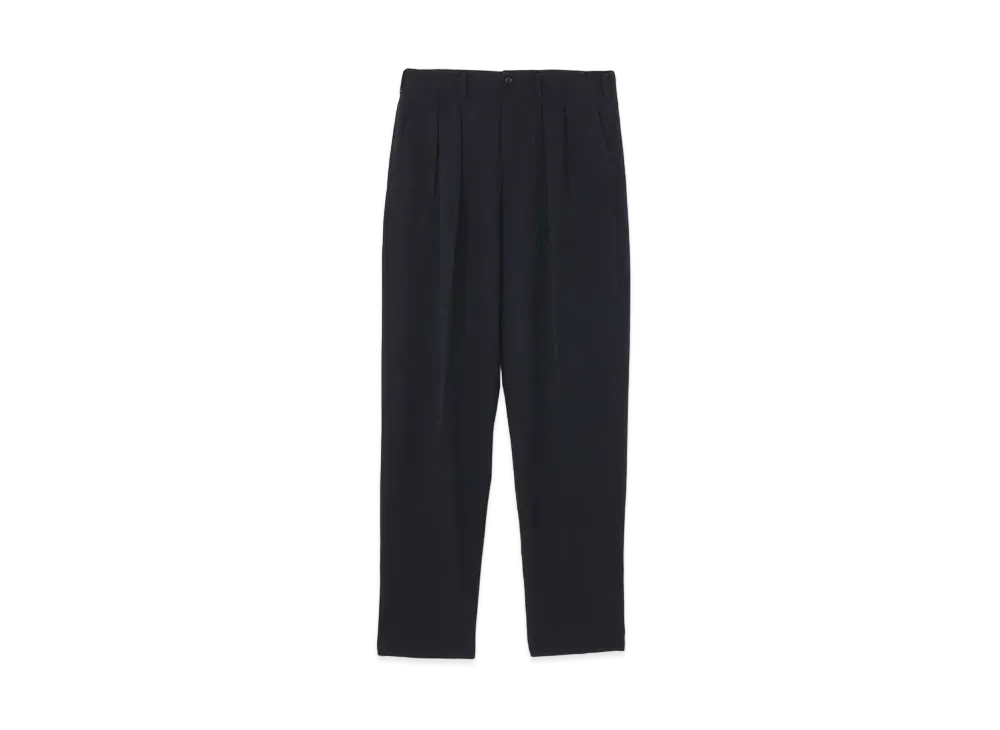Yohji Yamamoto Pour Homme COSTUME D'HOMME SUITS GABARDINE 2 TUCK PANTS "Navy"
