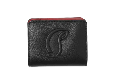 Christian Louboutin Bi-Fold Wallet with Coin Purse Compact Wallet "Black"