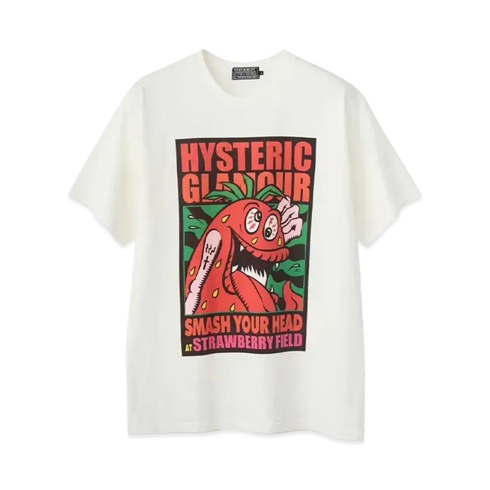 HYSTERIC GLAMOUR Smash Your Head SBM T-Shirt "White"