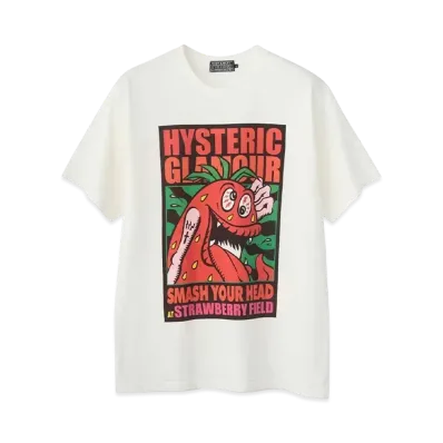 HYSTERIC GLAMOUR Smash Your Head SBM T-Shirt "White"