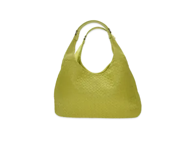 Bottega Veneta Lambskin Hand Bag "Turquoise"