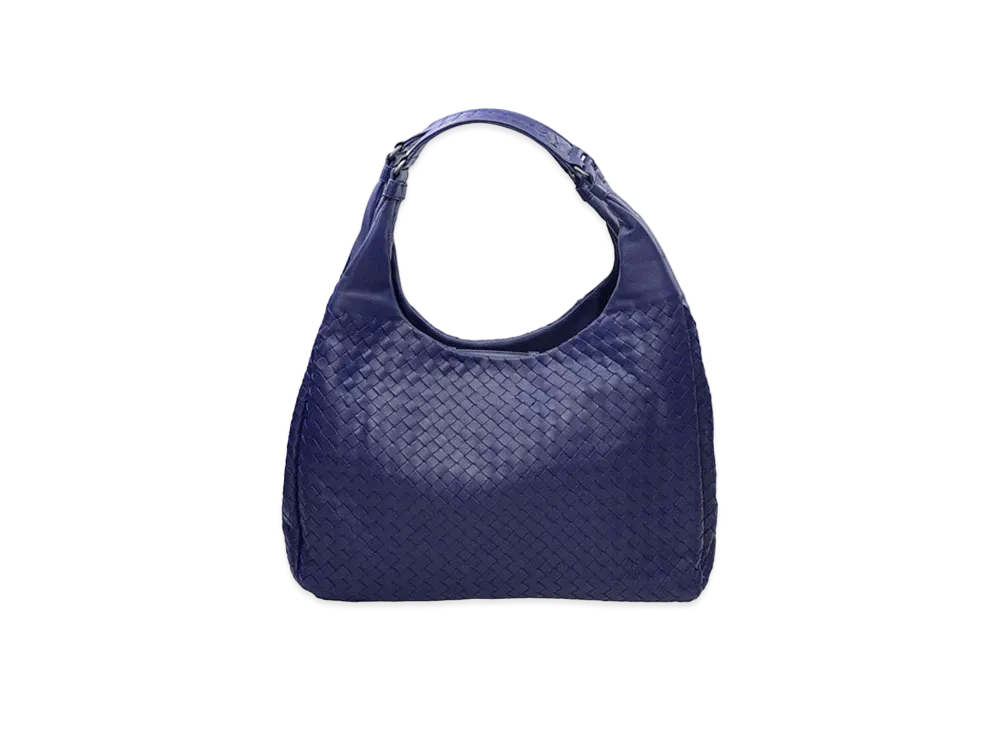 Bottega Veneta Lambskin Hand Bag "Purple Blue"