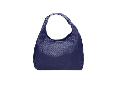 Bottega Veneta Lambskin Hand Bag "Purple Blue"